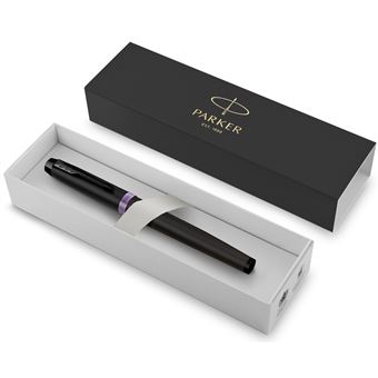 Parker IM  Vibrant Rings Noir Violet Plume M