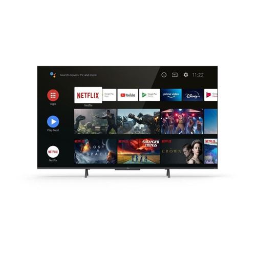 TCL 43C721 - Classe de diagonale 43"" TV LCD rétro-éclairée par LED - QLED - Smart TV - Android TV - 4K UHD (2160p) 3840 x 2160 - HDR - Quantum Dot - argent brossé - État correct N/A sur Fnac