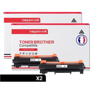 NOPAN-INK - Toners x2 - TN2410 TN 2410 (Noir) - Compatible pour BROTHER -  Toner - Achat & prix