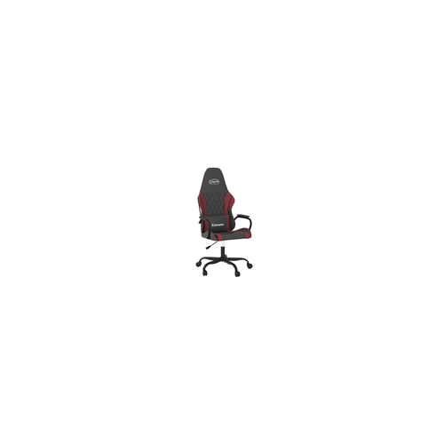 vidaXL Gaming-Stuhl mit Massagefunktion Schwarz und Weinrot Kunstleder