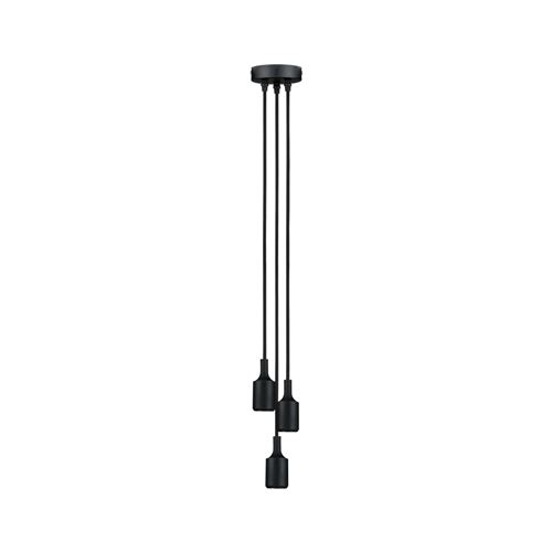 Suspension PAULMANN Neordic Ketil max3x60W E27 Noir