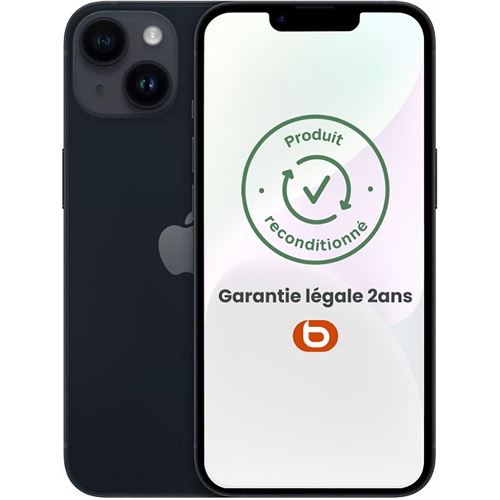 APPLE smartphone iphone 13 256go noir reconditionne