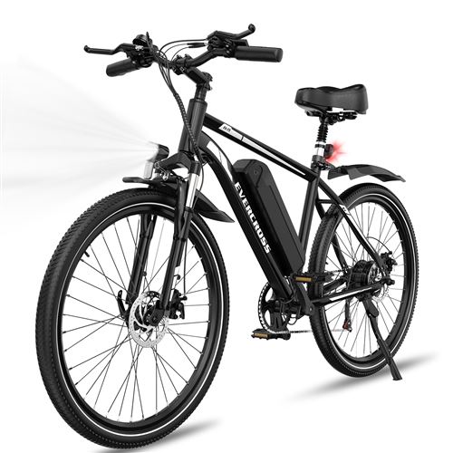  V&eacute;lo &eacute;lectrique 27.5"" EK15- Batterie amovible 36V 13Ah 7-Vitesse Freins &agrave; Double Disque Adulte - Noir 