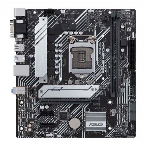 ASUS PRIME H510M-A - Carte-mère - micro ATX - Socket LGA1200 - H510 Chipset - USB 3.2 Gen 1 - Gigabit LAN - carte graphique embarquée (unité centrale requise) - audio HD (8 canaux)