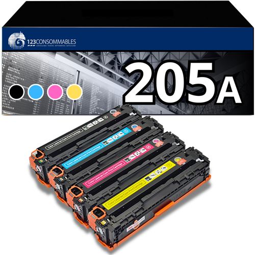 Non Communiqué Pack 4 Toners Compatible Hp 205A