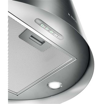 Elica Juno IX/F/50 - Hotte - hotte îlot - largeur : 49.2 cm - profondeur : 49.2 cm - evacuation & recyclage - acier inoxydable
