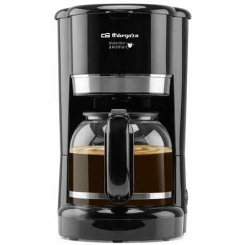 Orbegozo CG 4027 Cafetera de Goteo – Capacidad 15 Tazas (1.5L), Potencia 900W, Jarra de Cristal, Placa Calorífica Antiadherente (30 min), Filtro Permanente Extraíble