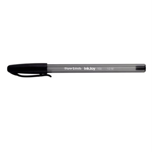 Stylo Bille - Noir - Pointe Extra-Fine - Inkjoy 100xf - Papermate