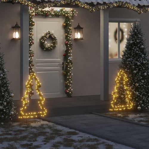 VIDAXL - Arbre de Noël Lumineux - 115 LED - 90 cm - Vert - Image 3