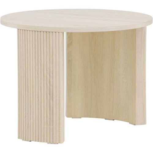 Venture Home - Table basse ronde ø60 cm Bristol bois blanchi