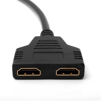 Câble Répartiteur HDMI 1 Entrée mâle 2 Sorties femelles - Connecter HDMI à  2 périphériques - Straße Tech ®