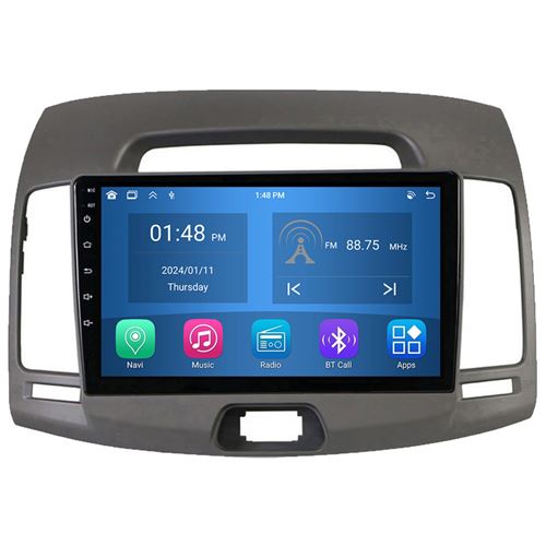 Autoradio RoverOne® Bluetooth CarPlay Android Auto Navigation 4Go RAM 64Go ROM pour Hyundai Elantra 4 HD 2006-2012