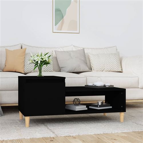 Vidaxl Noire Table Basse 100 Cm - Image 3