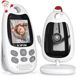 BOIFUN Babyphone Avec Caméra 360° - Écran IPS, Nuit Infrarouge, Pas De WiFi, Idéal Pour Bébés Et Personnes Âgées