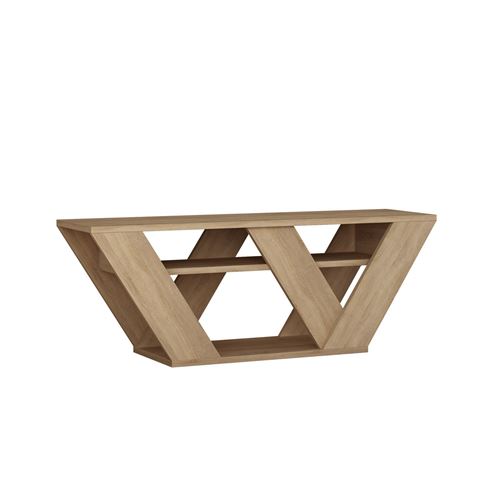 HANAH HOME Meuble Tv En Bois ""pipralla"" - 110 X 30 X 40 Cm - Ch&ecirc;ne