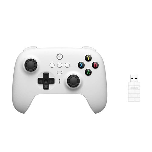 8Bitdo manette sans fil Ultimate 2.4Ghz pour PC Windows, Android et Raspberry pi - Blanche