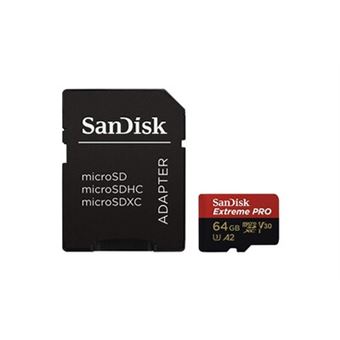 Paquet De Deux Carte mémoire SDXC SanDisk Extreme PRO 64 Go jusqu'à 200  Mo/s, UHS-I, Classe 10, U3, V30 - 2PCS/PACK - Cdiscount Appareil Photo