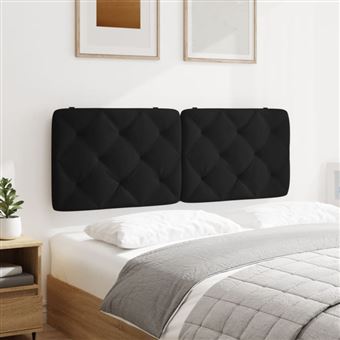 VidaXL Coussin de tête de lit gris foncé 180 cm Tete de lit en Tissu