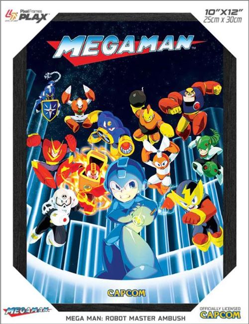 Pixel Frames Plax Mega Man Robot Master Ambush - Lenticular Frame