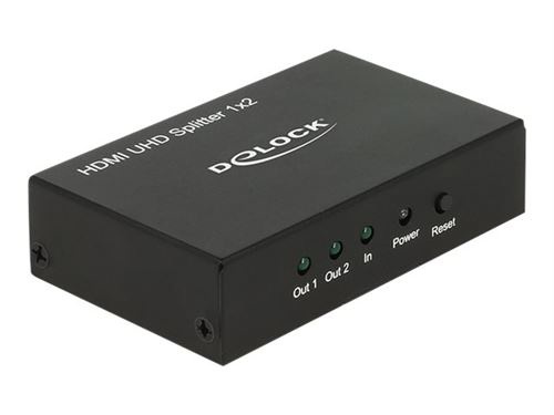 Delock 18682 HDMI-Splitter Schwarz