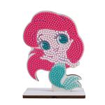 OZ INTERNATIONAL Kit figurine en bois à diamanter - Ariel La petite Sirène Disney - 11 cm