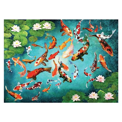 Puzzle 1000 pièces Eurographics - Koi coloré