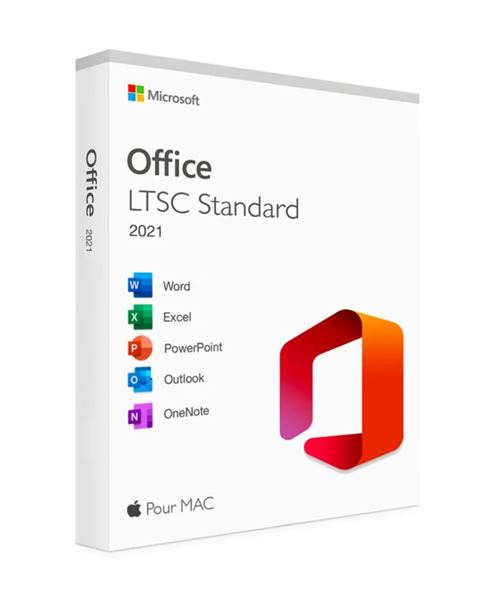 Microsoft Office 2021 LTSC Standard pour Mac - Clé licence à télécharger Lié au compte Microsoft