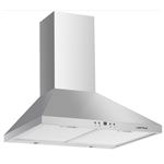 Airlux AHP675IX - Hotte - hotte décorative - largeur : 60 cm - profondeur : 50 cm - evacuation & recyclage - acier inoxydable