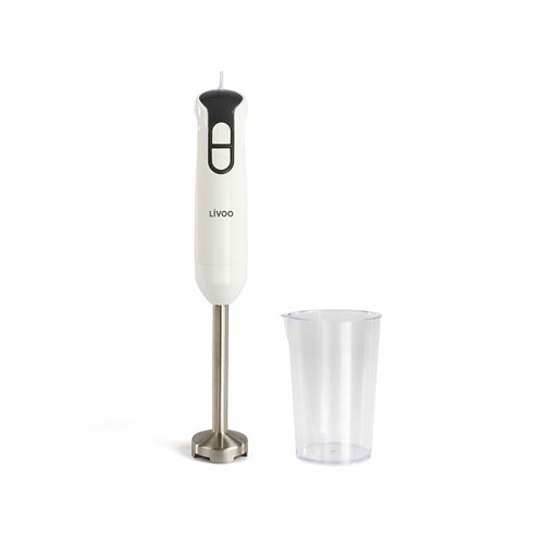 Livoo DOP204W - Handblender - 400 W - wit/grijs