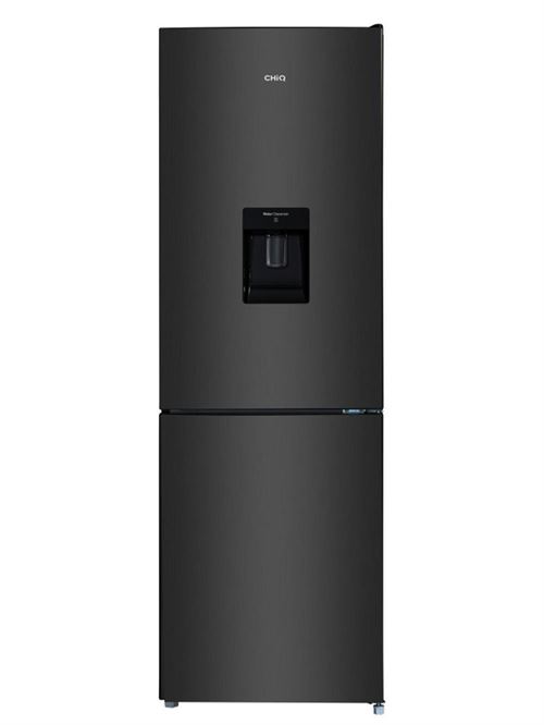 CHiQ Réfrigérateur congélateur bas FBM228NE4D 228L (158 + 70) Froid ventilé, No Frost, Acier inoxydable noir, portes réversibles, A+, 42 db