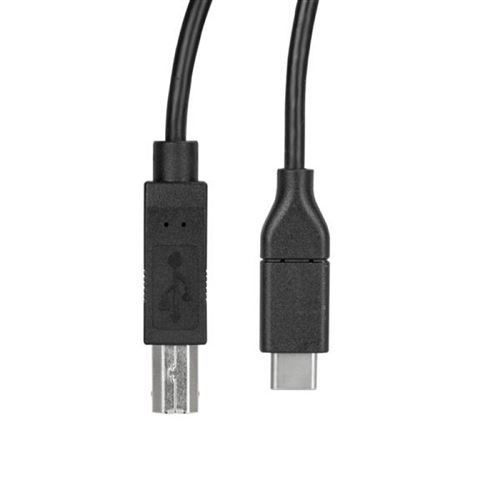 Unitek - Câble pour imprimante USB-C vers USB-B USB 3.0 (2 m, transfert de  données, charge ou alimentation/performance : 5 Gbps/connecteurs plaqués or  : oui/couleur : noir).