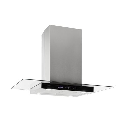 Klarstein Aurelia Hotte aspirante îlot 90cm 600 m³/h Classe A - inox argent