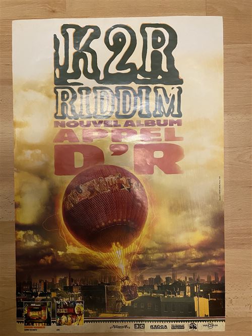 K2R Riddim - Nouvel Album Appel D'R - 40x60cm - Affiche