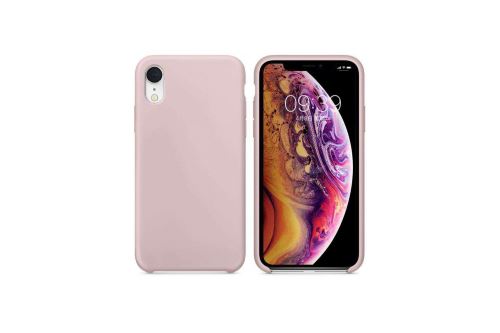 IBROZ Coque Silicone Soft Touch rose pour Iphone Xr