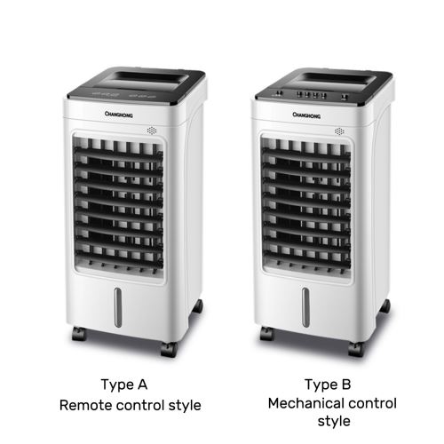 CHANGHONG Climatiseur Mobile 5L 65W évaporatif 3 Vitesse 7.5H Avec Cristal De Glace Clé Télécommande Type A