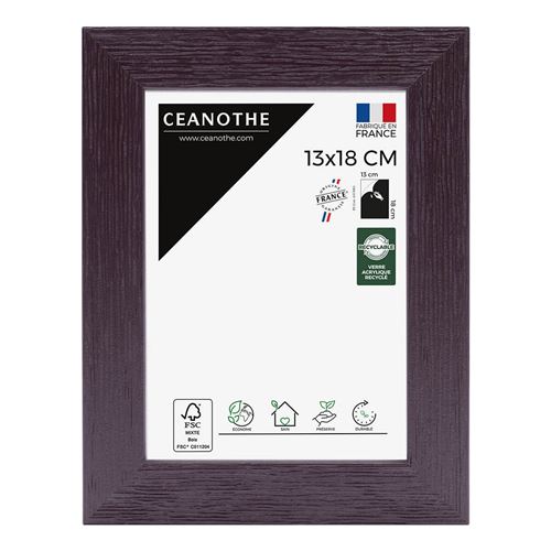 Cadre photo Tutti Frutti figue 13x18 cm, bois reconstitué - marque française