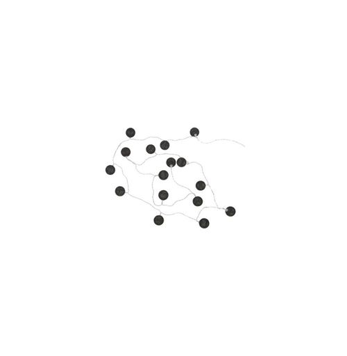 Guirlande Led 16 Mini Boules 240cm Noir