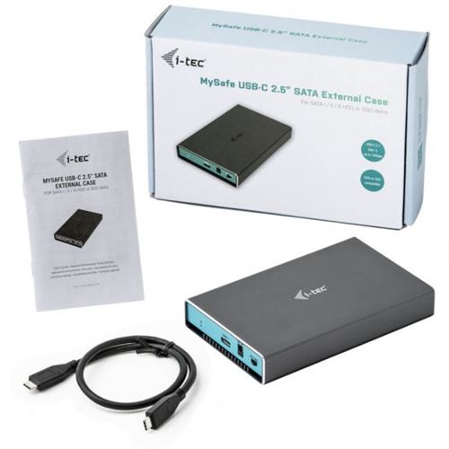 i-Tec MySafe - Boitier externe - 2.5 - SATA 6Gb/s - USB 3.1 (Gen 2)