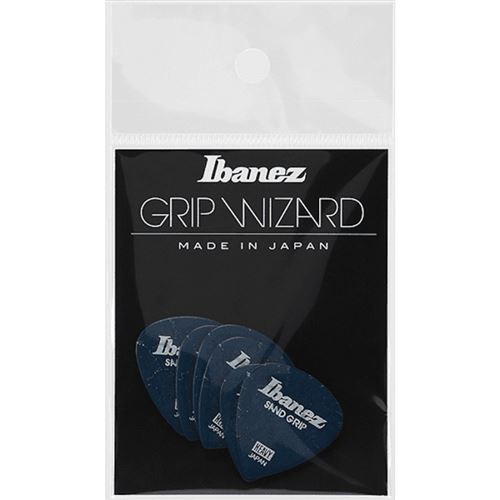 Ibanez PPA16HCGDB - 6 médiators Grip Wizard série Sand Grip deep blue - heavy - 1.0mm