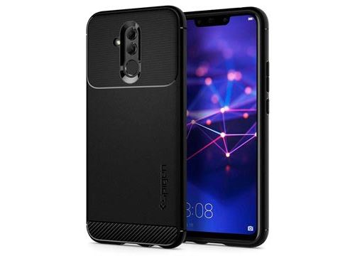 coque huawei mate 20 lite spigen rugged armor urban noire