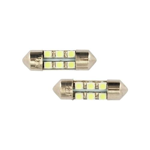 AutoStyle Lampe LED de voiture 12V C5W 42mm 1W 2 pièces blanches