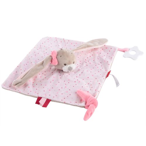 Serviette Apaisante Pour Bebe En Peluche Douce Jouet Reconfortant Lapin Achat Prix Fnac