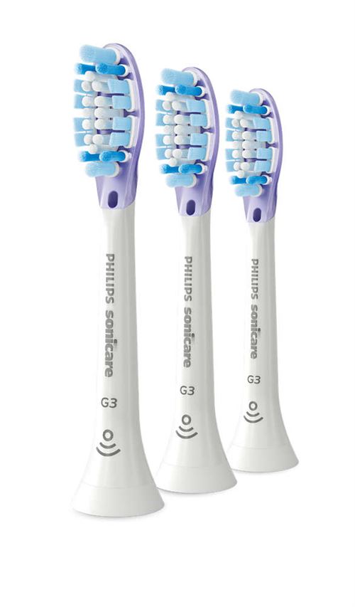 3 x tête de brosse de rechange standard brosse à dents Philips HX9053