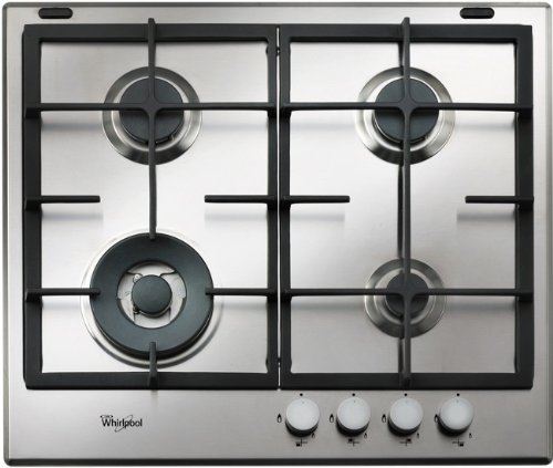 Whirlpool Absolute GMA 6422/IX - Gaskookplaat - 4 hobben - Niche - breedte: 56 cm - diepte: 48 cm - roestvrij staal