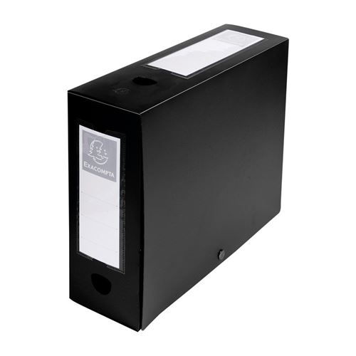 Boîte Exacompta de Classement à pression Dos 100mm Polypro Noir