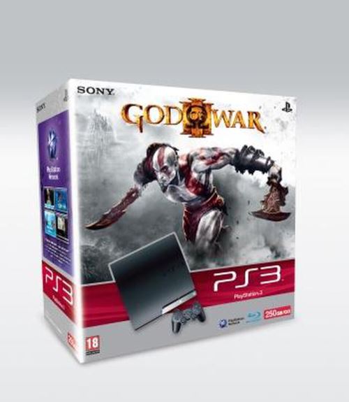 Console PS3 Slim 250 Go Sony God Of War III Console