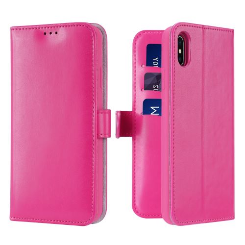 Etui en PU rose pour votre Apple iPhone X/XS 5.8 pouces