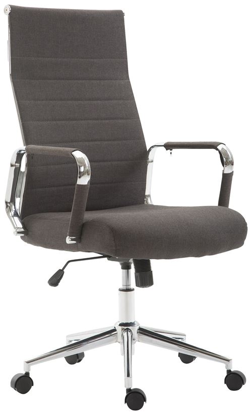 CLP Fauteuil de bureau Kolumbus tissu  Gris foncé