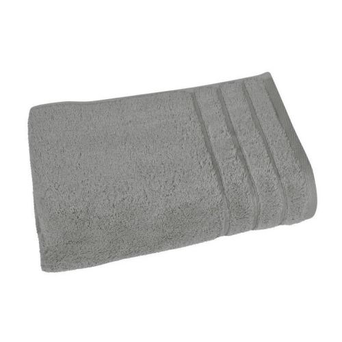 VENT DU SUD Lot de 2 draps de douche CALLISTO - 70x130 cm - Gris cendre