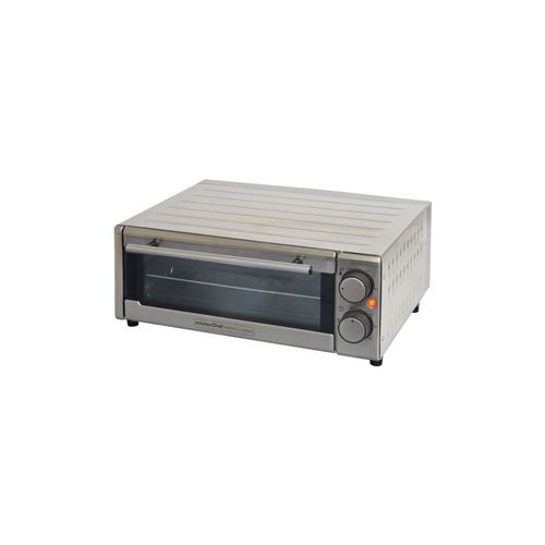 KITCHEN CHEF GP-15AL-G - Four a pizza - 1300 W - Inox - Diametre 30 cm - 2 résistances